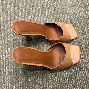 Tan Heeled Sandals